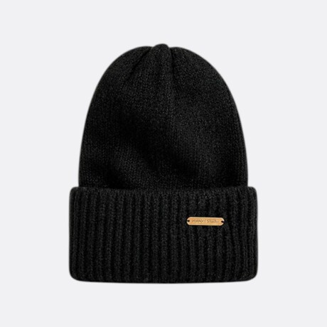 Gorro De Abrigo Denis Tejido Fino Varios Colores Negro