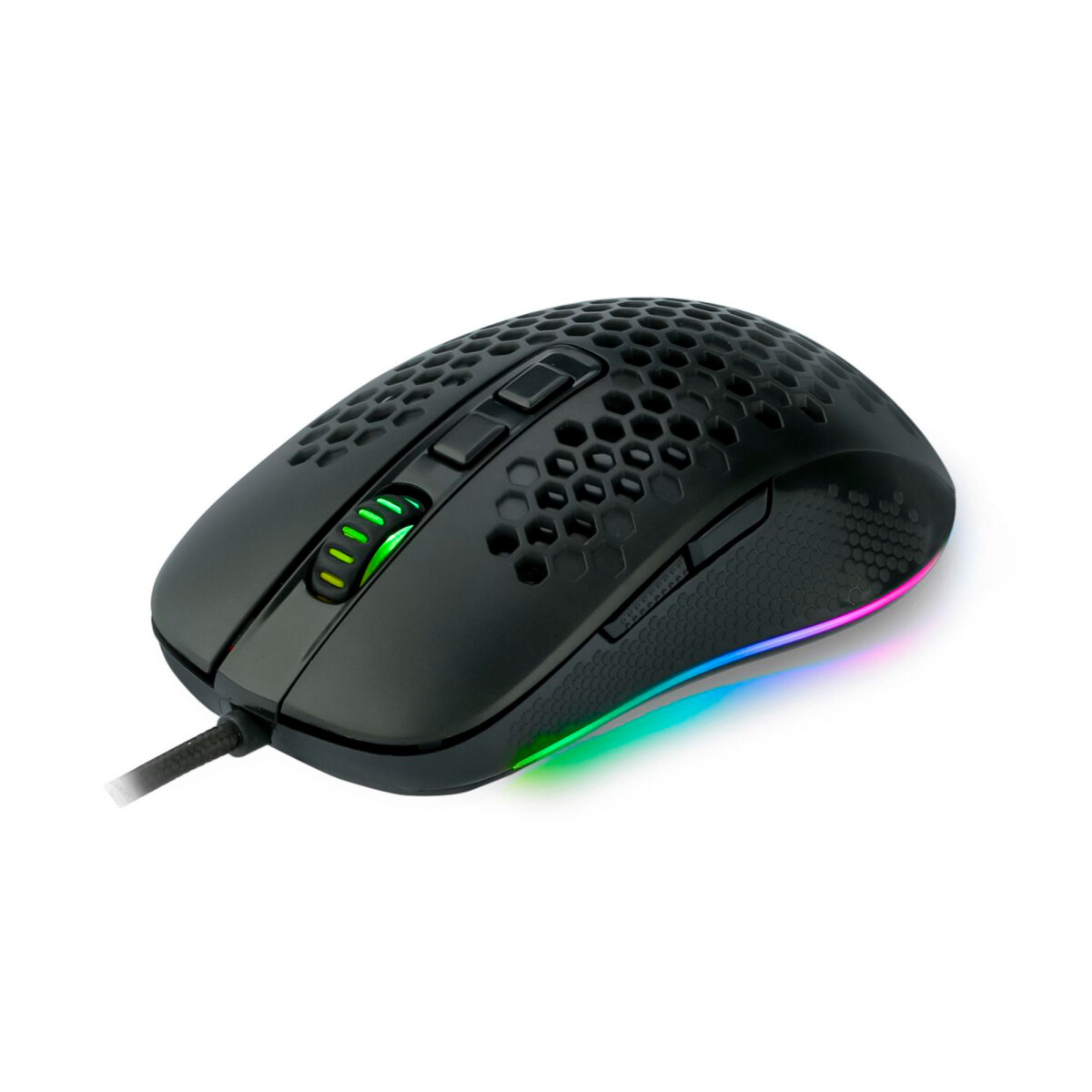 Mouse Perseo Gaming Perses RGB - Negro 