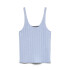 VMLULA LINEN SL O-NECK TOP NOOS Brunnera Blue