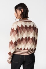 Sweater Escocesa Marron