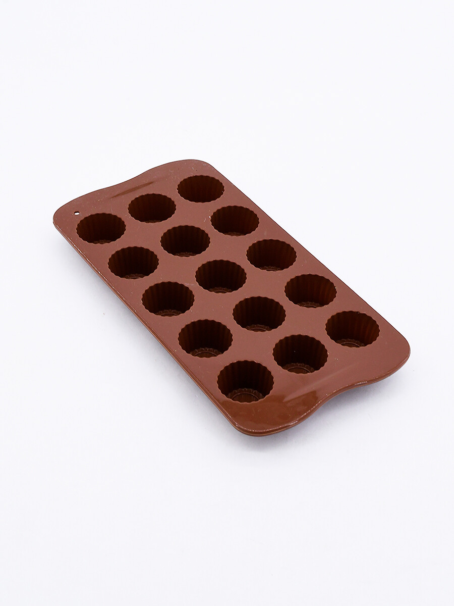 MOLDE PARA CHOCOLATES DE SILICONA - MARRON 