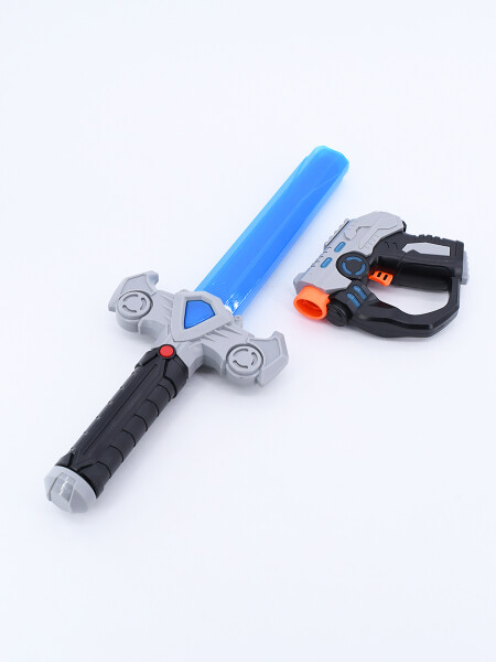SET de ESPADA CON ARMA AZUL