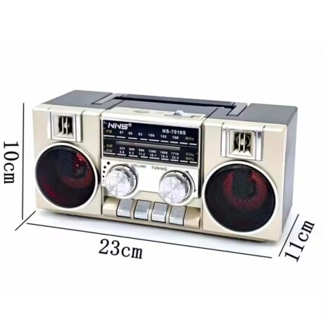 Radio Mk155Bt Estilo Grabadora Bluetooth Luces Led Ub 001