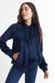 Hoodie sherpa AZUL MARINO