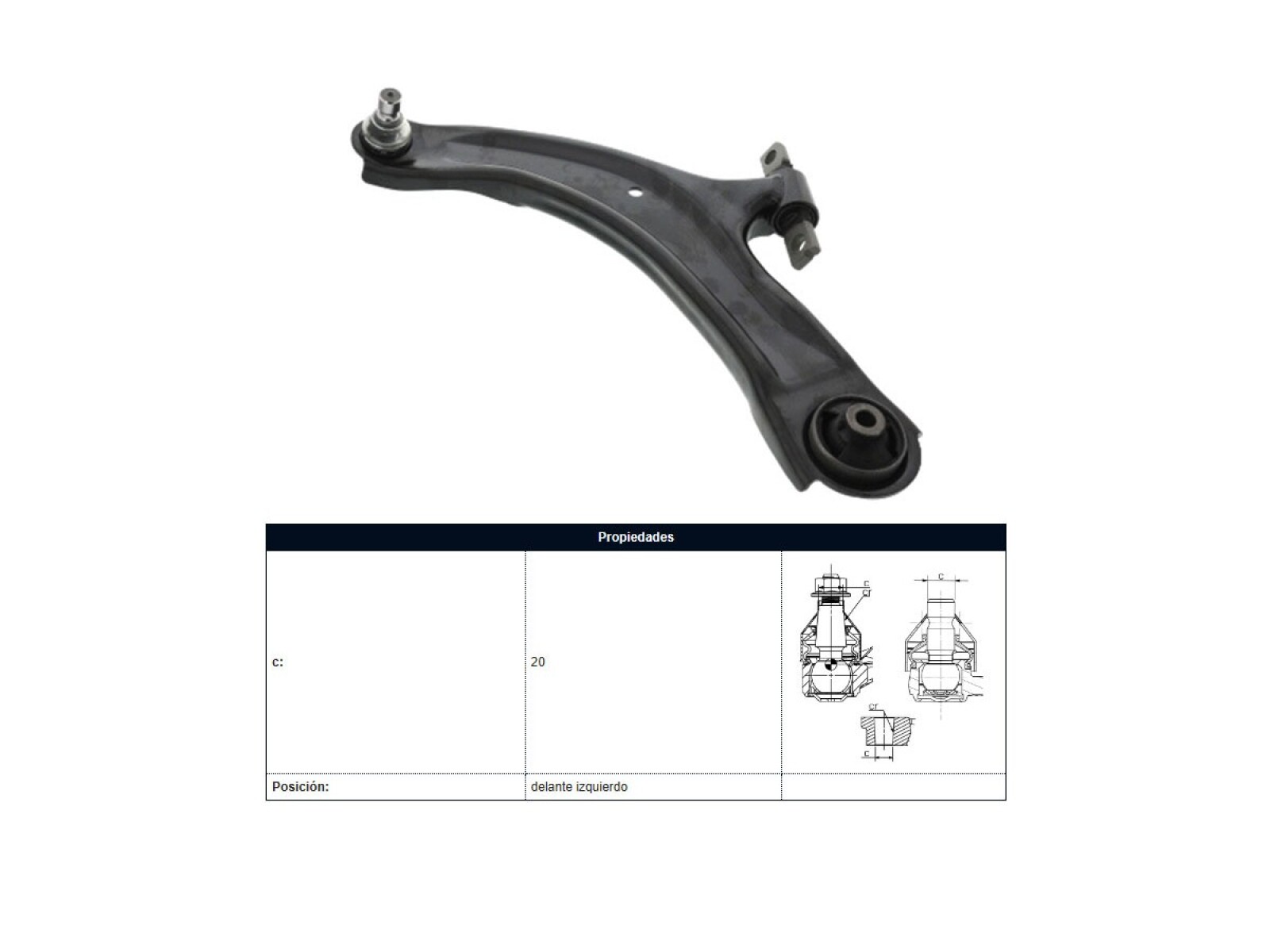 Parilla De Suspension Delantera Renault Koleos 09-15 Izq 
