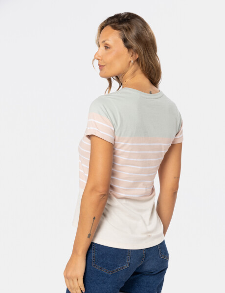 REMERA RAYADA Verde