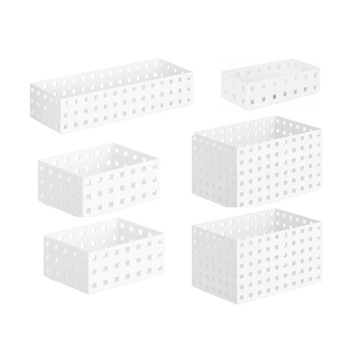 Set contenedor organizadores x6 