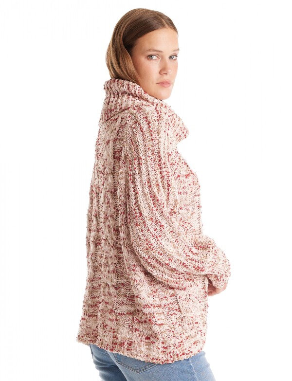 Buzo Cuello Volcado ROSA/MULTI