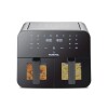 FREIDORA PUNKTAL PK-909 FD -DOBLE CANASTO S/ACEITE Negro