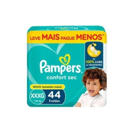 PAMPERS CONFORT SEC FORTE XXXG 44 PAÑALES PAMPERS CONFORT SEC FORTE XXXG 44 PAÑALES