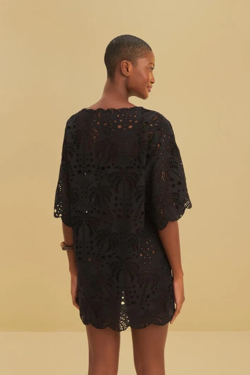 VESTIDO TUNICA CORTO Negro