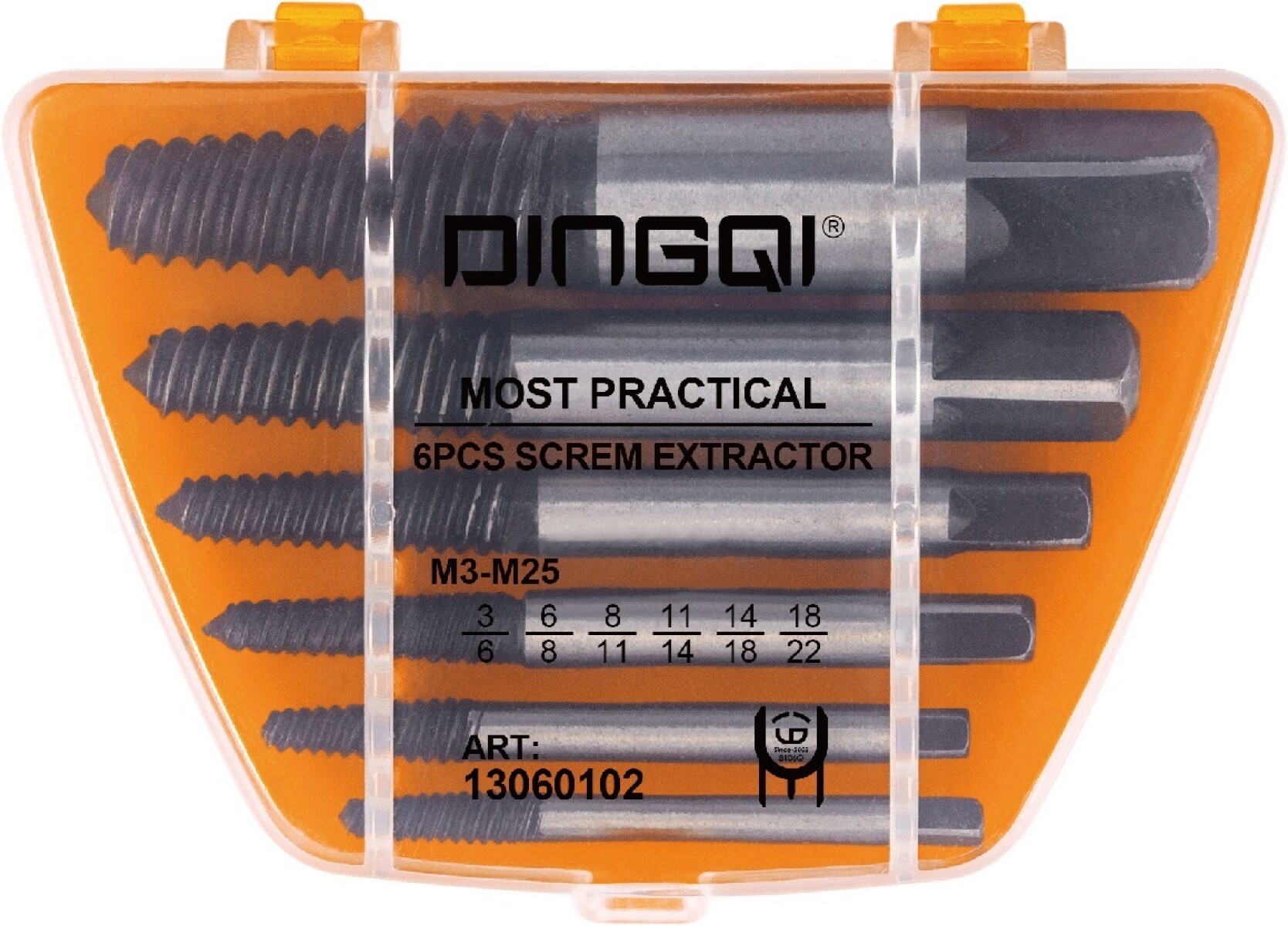 DINGQI SET 6 PIEZAS EXTRACTOR DE TORNILLO 1-6 