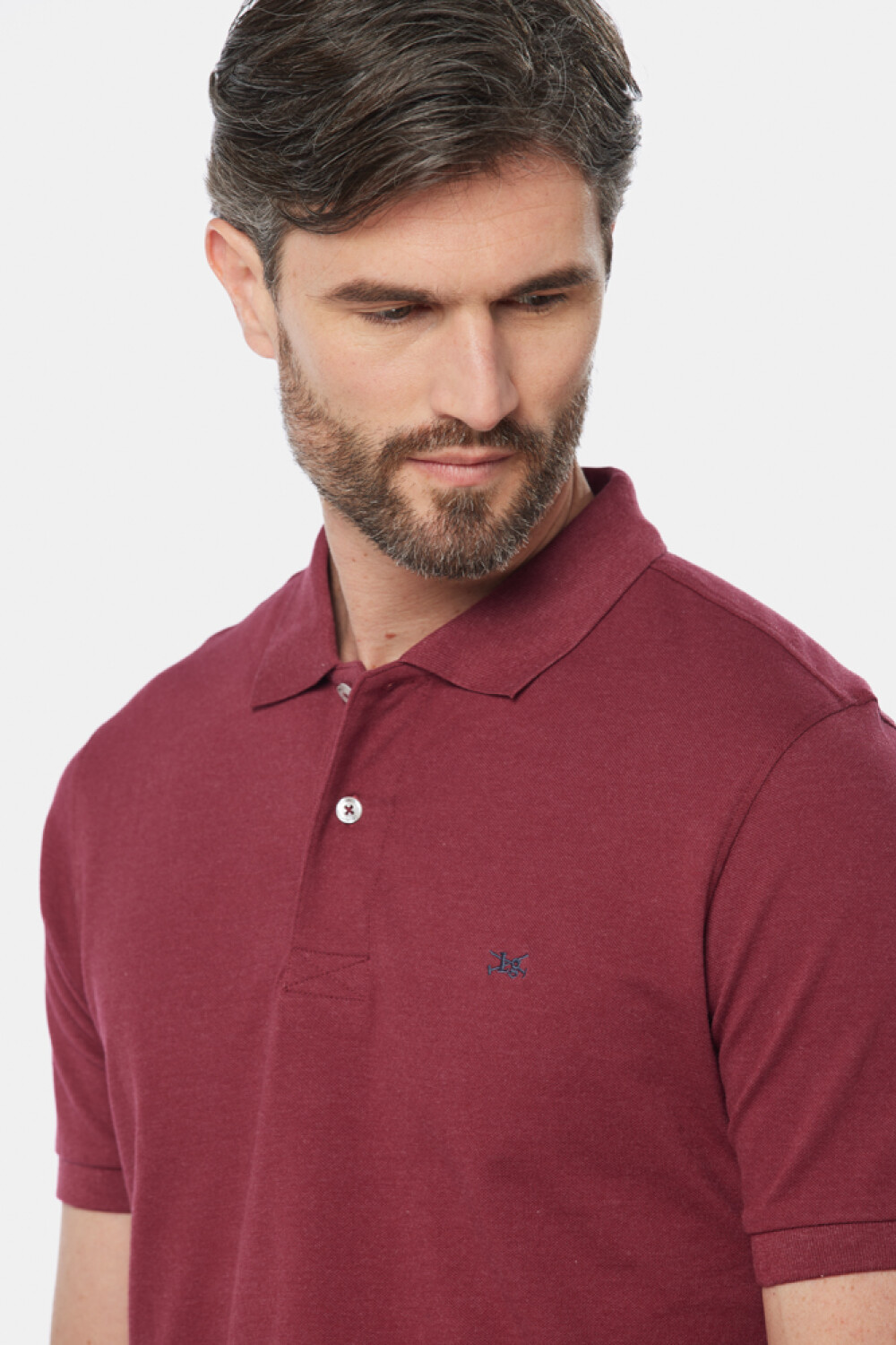 REMERA POLO LISA Bordo