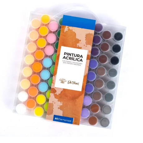 Set Davinci De Pinturas Acrílicas 80 Potes 3.5 Ml Set Davinci De Pinturas Acrílicas 80 Potes 3.5 Ml