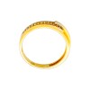 Anillo doble fila-Oro bajo-Piedra Zirconia-AN8046 conpiedra