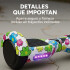 Skate Electrico Hoverboard Gogreen Musica Bt Luces Patineta Diseño Flores