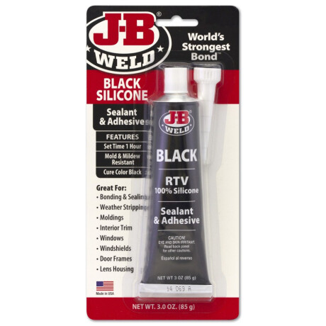 QUIMICOS VARIOS - SILICONA ADHESIVA FORMA JUNTA NEGRO 85GRS JB WELD QUIMICOS VARIOS - SILICONA ADHESIVA FORMA JUNTA NEGRO 85GRS JB WELD