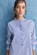 CAMISA DELFI Blanco/Azul