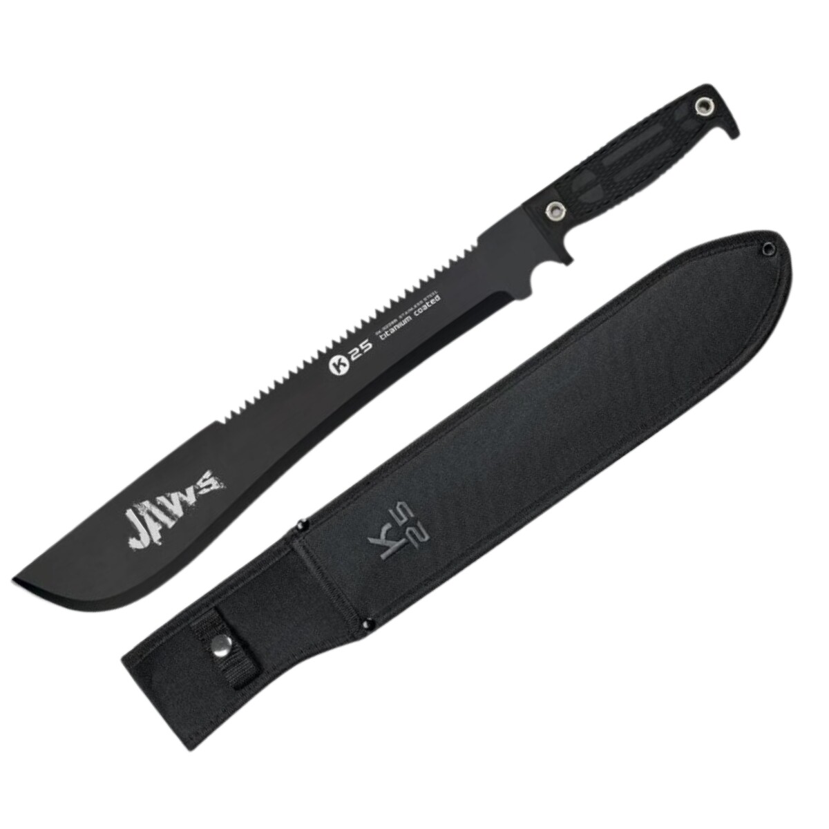 Machete táctico K25 Corta cañas Jaws 