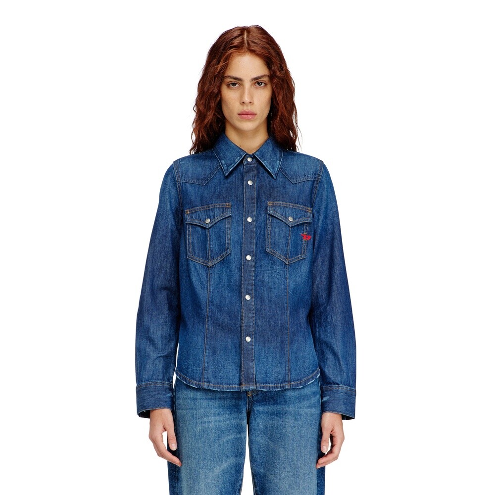 Camisas Urbano Para Mujer De-Waves Shirt Azul