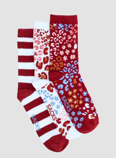 Pack de 3 medias con diseños variados Variante 45