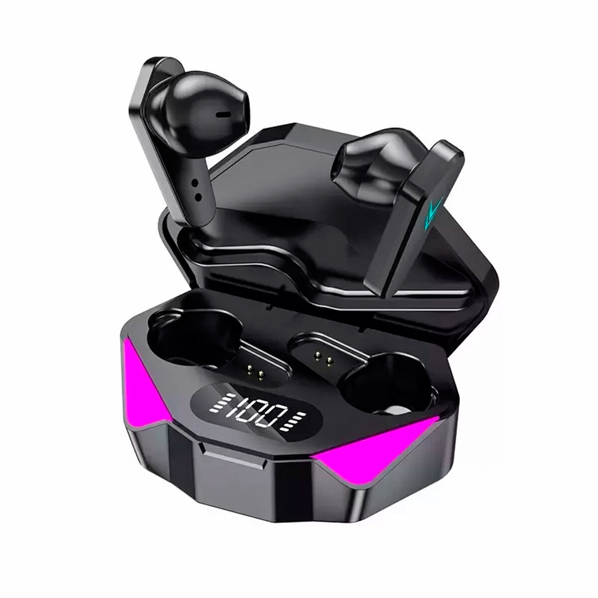 Auriculares bluetooth X15 gamer LED con cancelación de ruido y microfono 