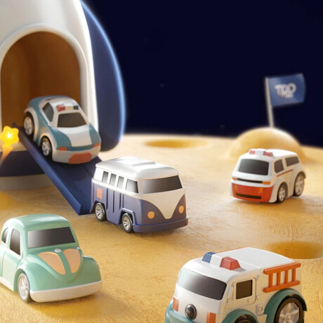 Juego de aventura espacial con pista de autitos Sc