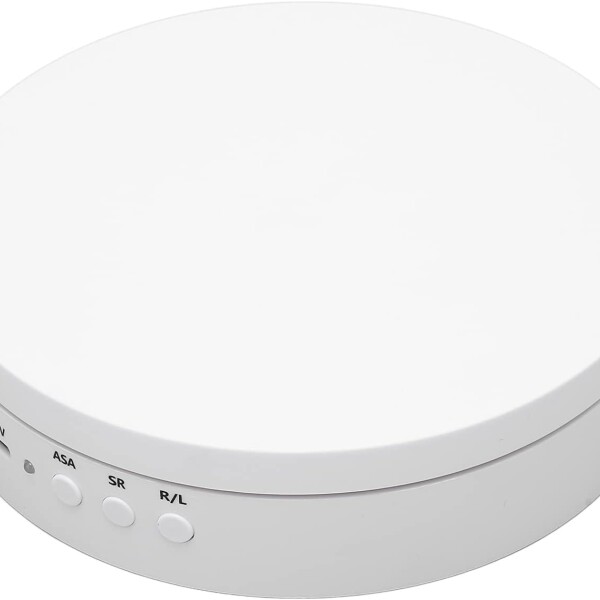 Exhibidor Base Giratorio Automatico Joyas Reloj Celular Y + Color Blanco