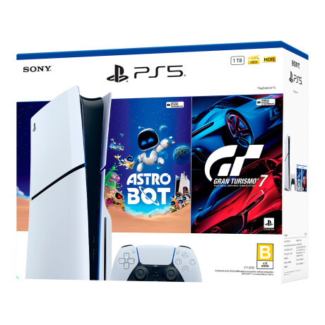 Consola PS5 Sony 16GB 1TB Blu-ray Dvd Astro Bot + Gran Turismo 7 001