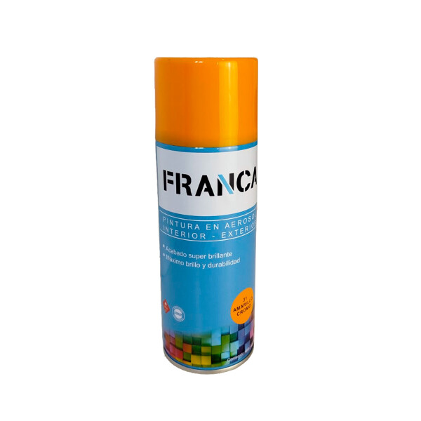 Pintura Aerosol Franca Amarillo Brillante 400ml Pintura Aerosol Franca Amarillo Brillante 400ml