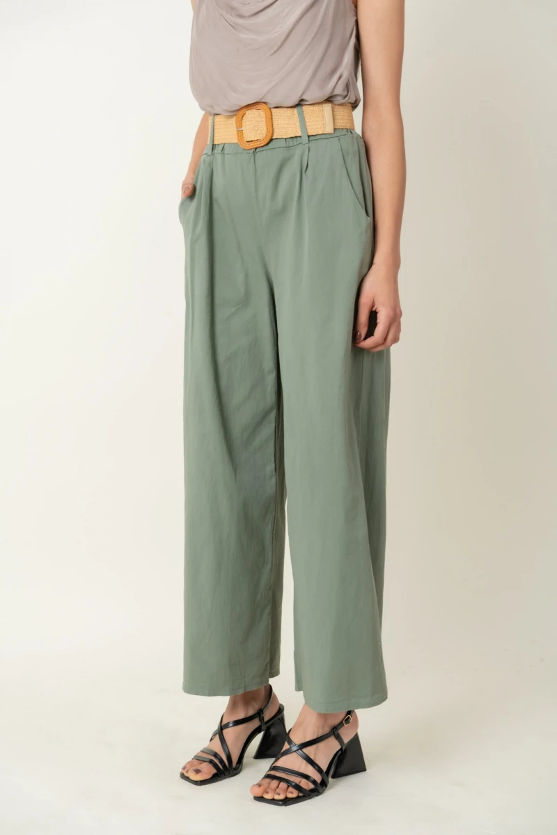 PANTALON OLIVO - Verde seco 