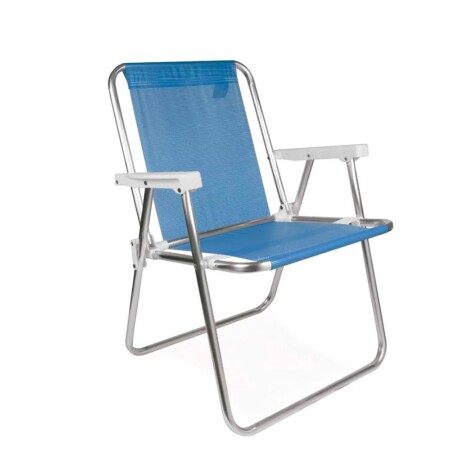 Silla alta de Aluminio Azul MOR Silla alta de Aluminio Azul MOR