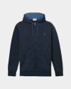 Polera Oyster River Zip Hoodie Hombre Dark Sapphire-dark Denim