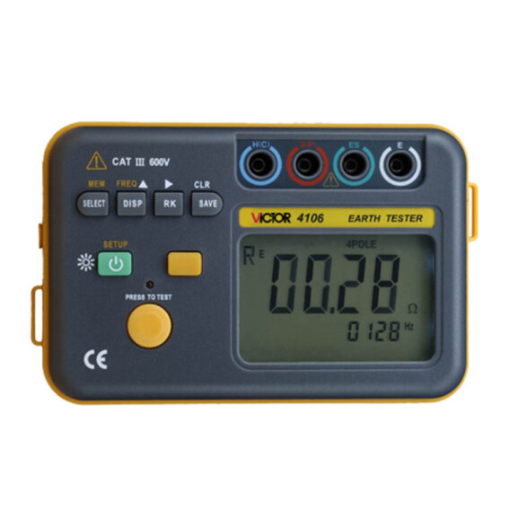 Telurímetro digital 20Kohm 4 picas 4106 VC4106