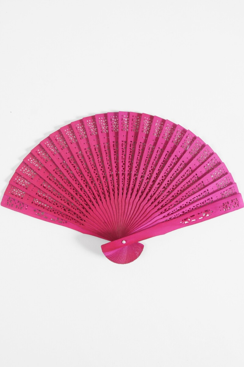 Abanico Madera fucsia