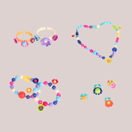 Set Valija Arte Pulseras Collares Y Manualidades Jug001205