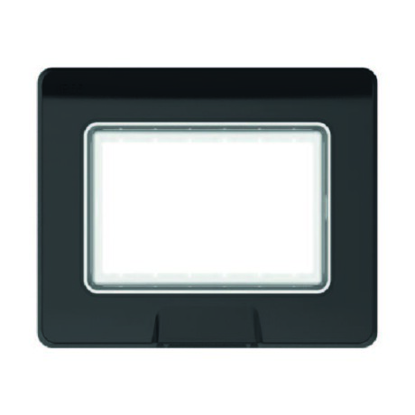 Placa y Marco Negro para 3 Módulos IP55 Exterior Línea Origen ABB Placa y Marco Negro para 3 Módulos IP55 Exterior Línea Origen ABB