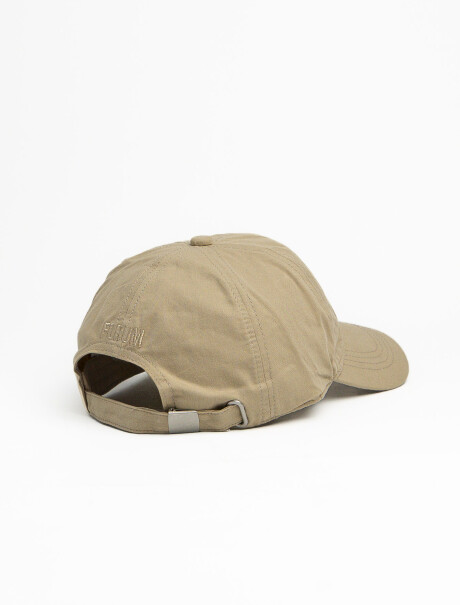 Gorro con Visera Algodón Beige