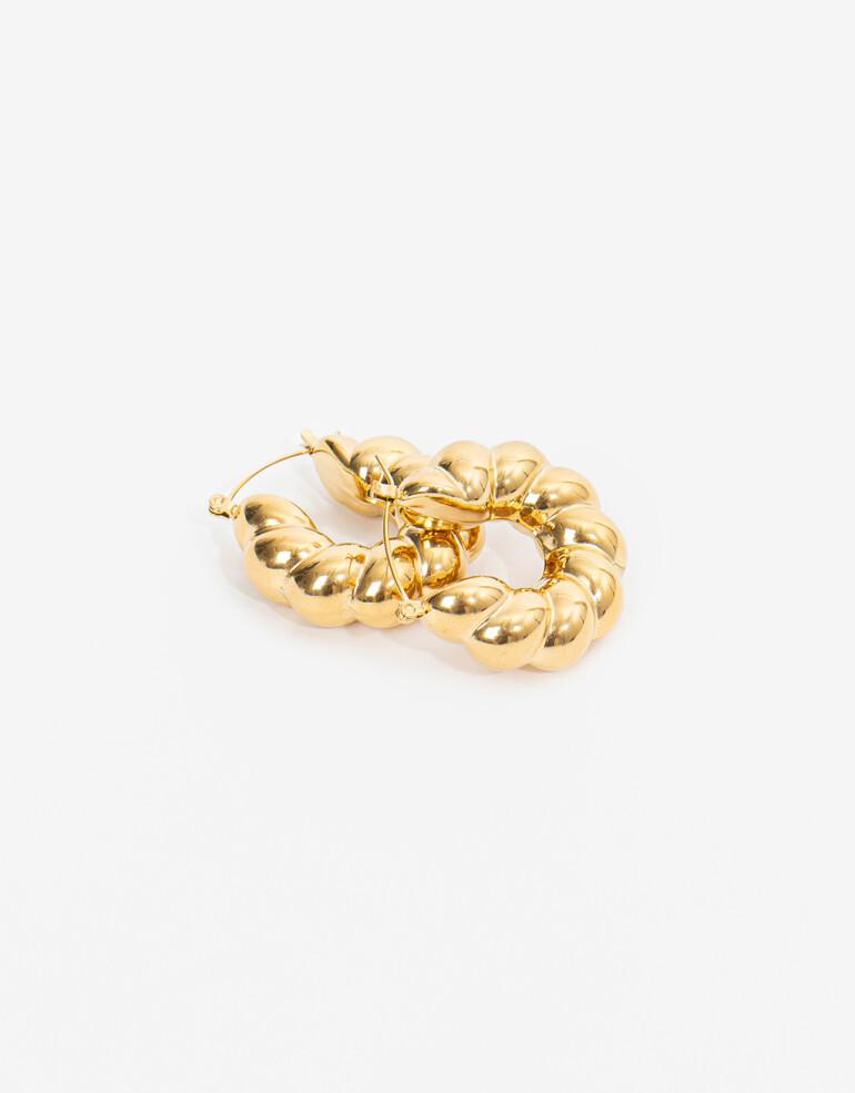 Aros Argollas Metal Aros Argollas Acero - Dorado