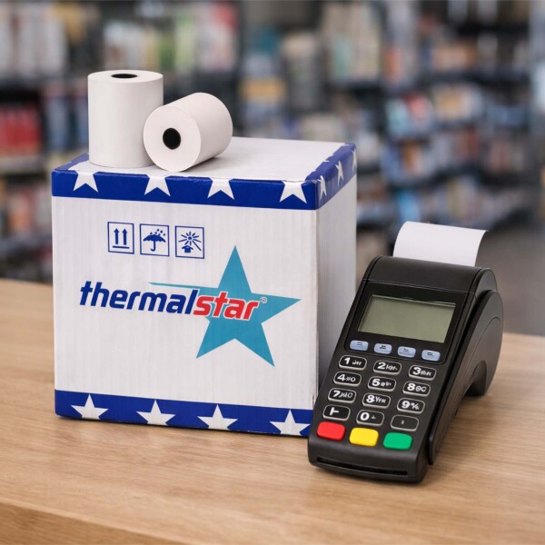 Rollo De Papel Térmico Para POS Impresora 57x40 mm Pack X100 Blanco 1