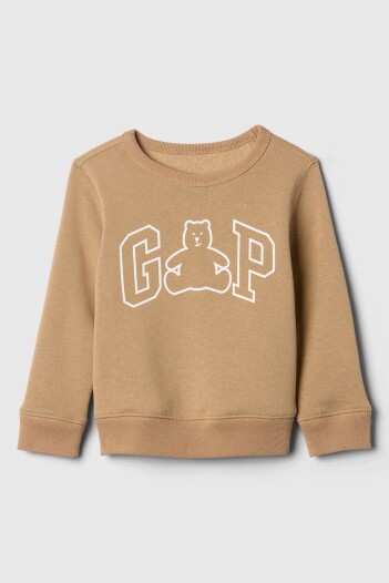 Buzo Deportivo Logo Gap Toddler Niño Camel Hair