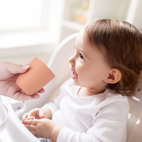 Vaso de Entrenamiento Irrompible p/ Bebés Niños en Silicona Gris