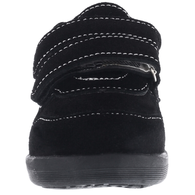 Bota de Niño Croco Kids Zapato TEO con doble velcro Negro