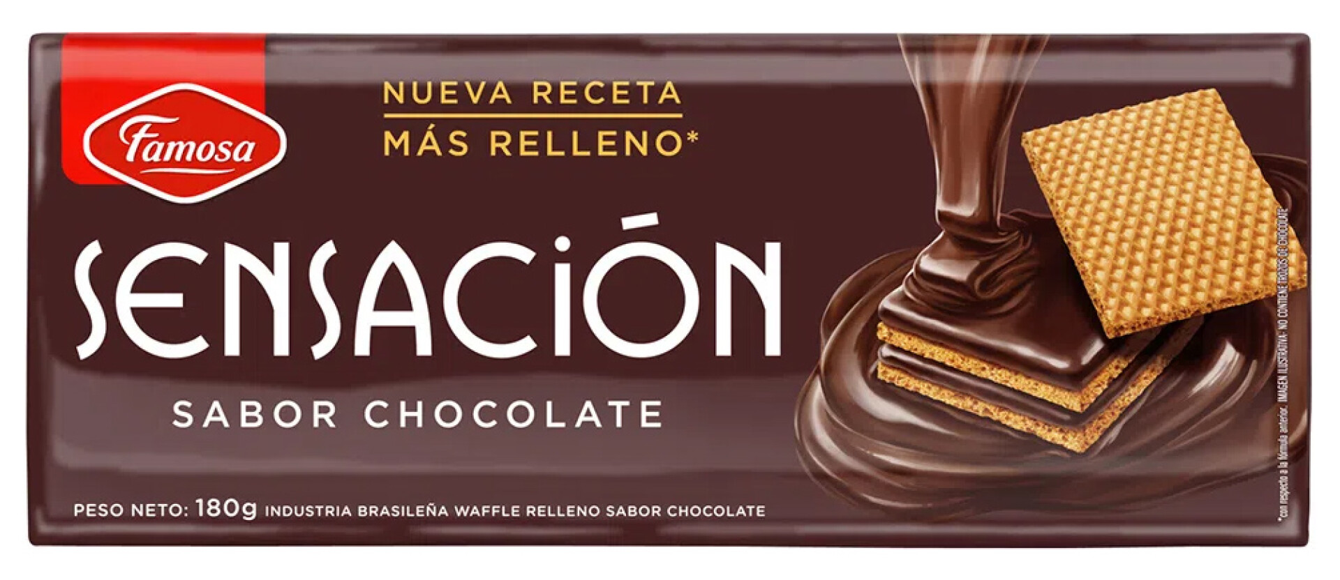 WAFFLE RELL SENSACION 180G CHOCOLATE 