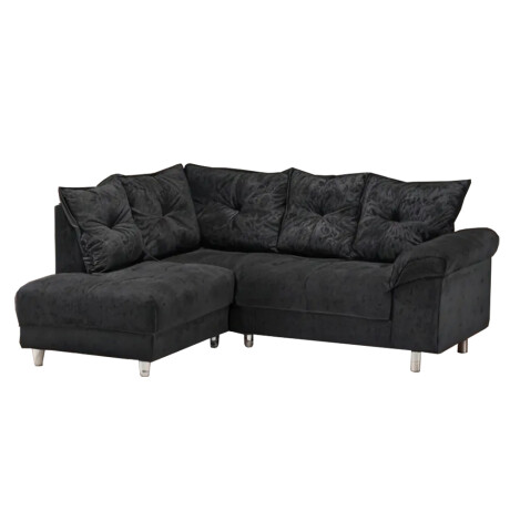 SOFÁ SILLÓN ESQUINERO RINCONERO CON CHAISE Negro