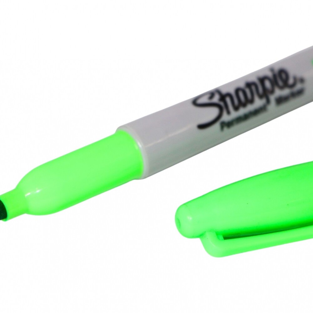 MARCADOR SHARPIE FINO VERDE NEON