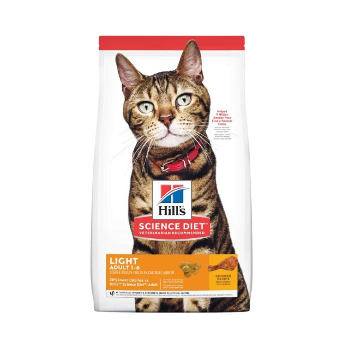 HILLS FELINE ADULTO LIGHT 1.8KG - Hills Feline Adulto Light 1.8kg 