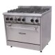 Cocina profesional a gas 6 hornallas en acero inox Cocina profesional a gas 6 hornallas en acero inox