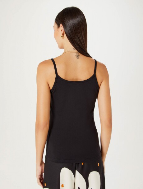 MUSCULOSA BÁSICA ELASTIZADA NEGRO
