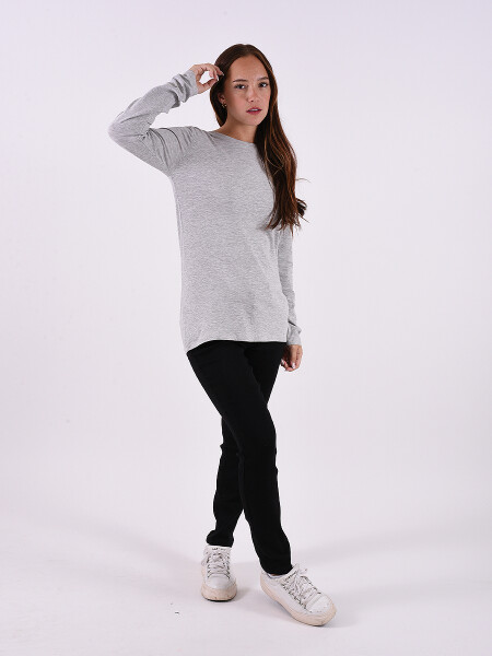 REMERA BÁSICA LIZ GRIS CLARO (V)